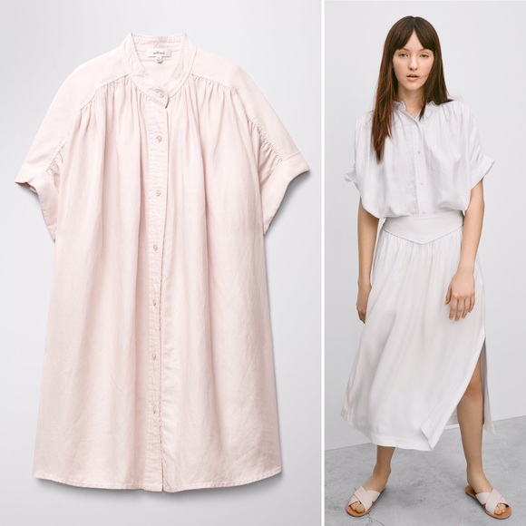 Wilfred Tops - New Wilfred Aritzia Bertillon Blouse Blush